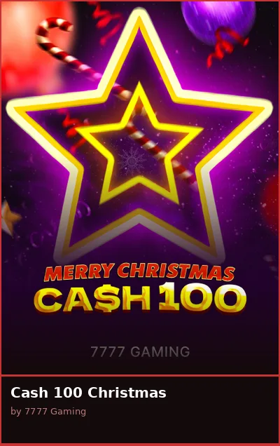 Cash 100 Christmas slot