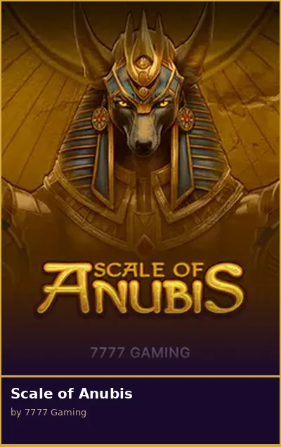 Scale of Anubis slot