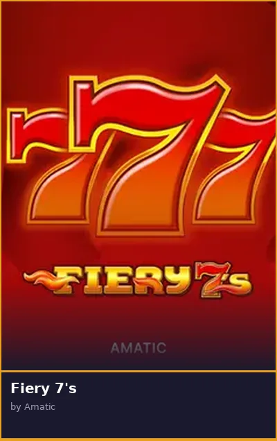 Fiery 7 s slot