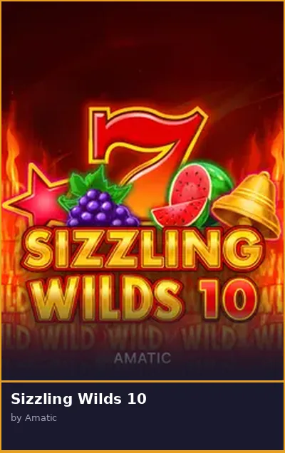 Sizzling Wilds 10 slot