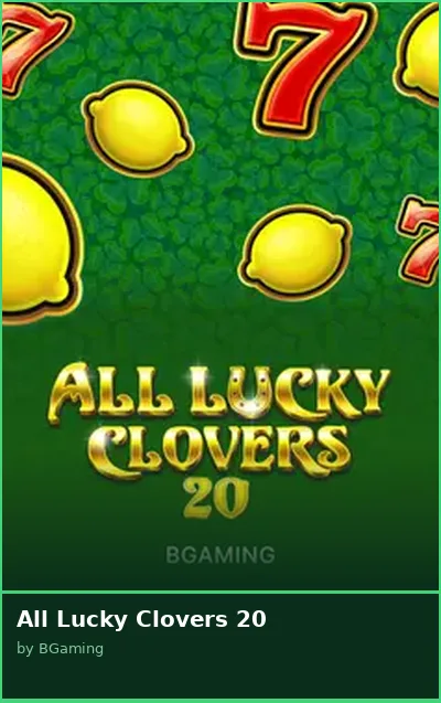 All Lucky Clovers 20 slot
