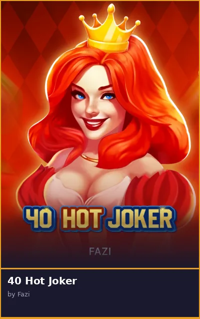 40 Hot Joker slot