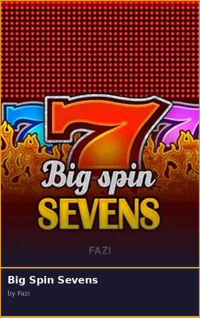 Big Spin Sevens slot