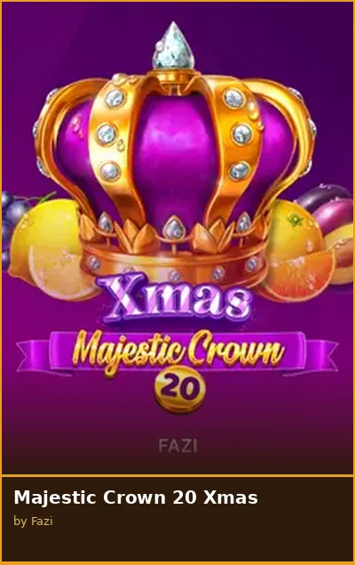 Majestic Crown 20 Xmas slot