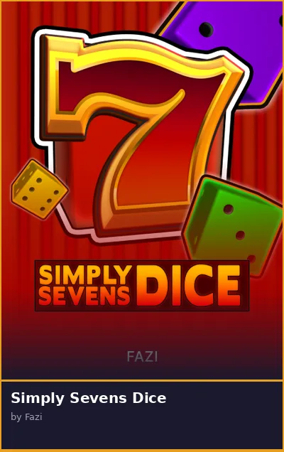 Simply Sevens Dice slot