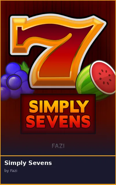 Simply Sevens slot