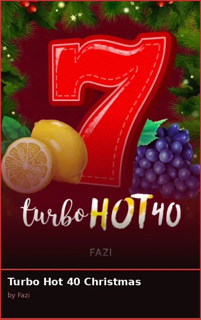 Turbo Hot 40 Christmas slot