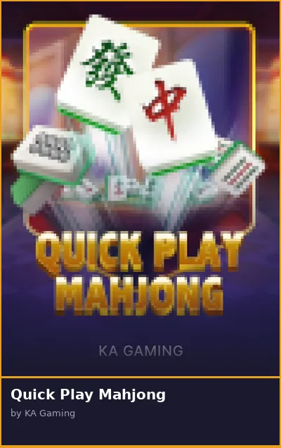 Quick Play Mahjong slot