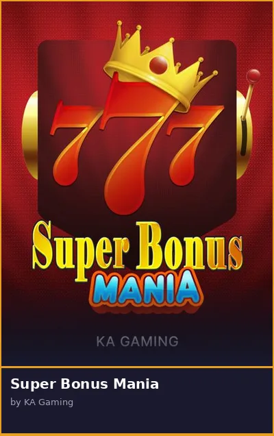 Super Bonus Mania slot