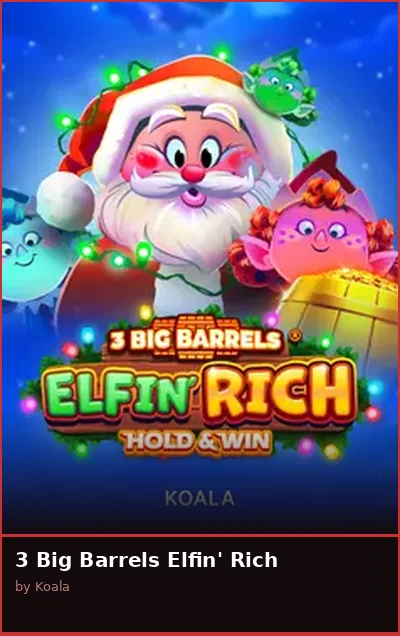 3 Big Barrels Elfin  Rich slot