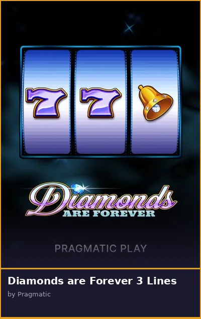Diamonds are Forever 3 Lines slot