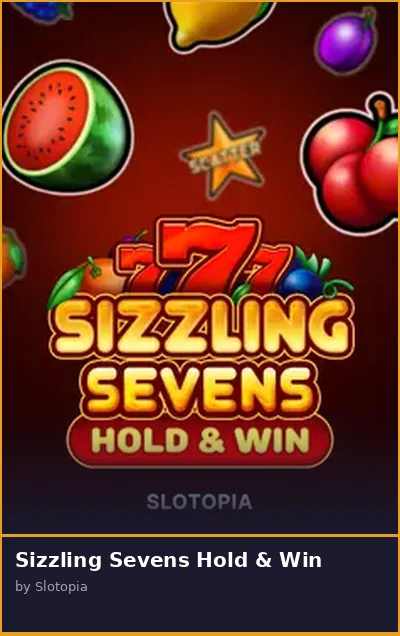 Sizzling Sevens Hold   Win slot