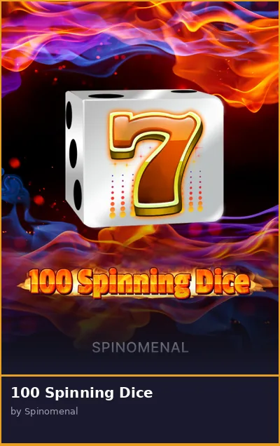 100 Spinning Dice slot