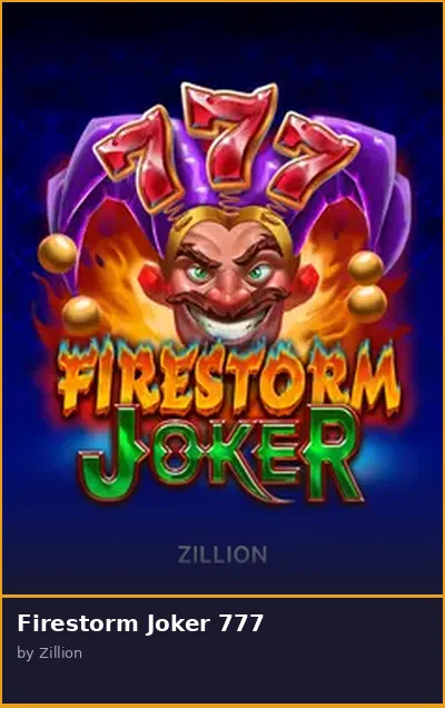 Firestorm Joker 777 slot